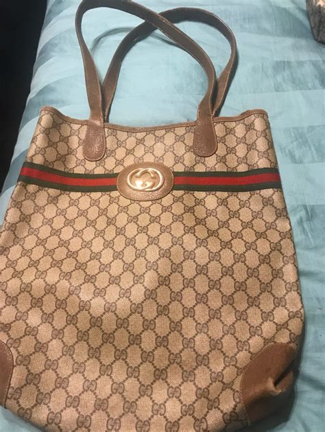 vintage gucci large tote|authentic vintage gucci.